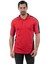 , Polo Yaka Tişört, Kırmızı-Siyah -136E2379- Tshirt 1