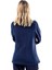 , Kadın Polar Mont, Lacivert -99E345- Fermuarlı, Outdoor 2