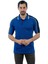 , Polo Yaka Tişört, Saks-Siyah -136E2241- Tshirt, T-shirt 1