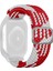 Puluz Apple Watch Uyumlu 6 & Se & 5 & 4 40Mm / 3 & 2 & 1 38Mm Için Kayış Kırmızı Ve Beyaz 1