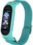 Puluz Xiaomi Mi Band Için 3/4/5 Dimi 8-Şekilli Toka Kordonlu Saat Deniz Yeşili 2
