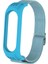 Puluz Xiaomi Mi Band Için 3/4/5 Dimi 8-Şekilli Toka Kordonlu Saat Açık Mavi 1