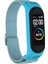 Puluz Xiaomi Mi Band Için 3/4/5 Dimi 8-Şekilli Toka Kordonlu Saat Açık Mavi 2