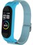Puluz Xiaomi Mi Band Için 3/4/5 Dimi 8-Şekilli Toka Kordonlu Saat Açık Mavi 3