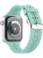 Puluz Apple Watch Uyumlu 7 Için Silikon Kayış Oymak 45Mm / 6&Se&5&4 44Mm / 3&2&1 42Mm Zümrüt 2