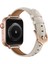 Puluz Kayış Apple Watch Uyumlu Series 7 45Mm / 6 & Se & 5 & 4 44Mm / 3 & 2 & 1 42Mm Kremsi Beyaz(Yurt Dışından) 3