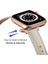 Puluz Kayış Apple Watch Uyumlu Series 7 45Mm / 6 & Se & 5 & 4 44Mm / 3 & 2 & 1 42Mm Kremsi Beyaz(Yurt Dışından) 5