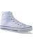 Unisex Bilekli Beyaz Kanvas Sneaker 1841 1