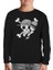 One Piece - Luffy Straw Hat 4 Siyah Çocuk Sweatshirt 1