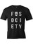 Mr. Robot - Fsociety Logo Siyah Erkek Tshirt 1