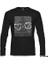 Keep Calm And Love Football Siyah Erkek Sweatshirt 2