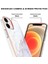 Apple iPhone 12 Için Imd Galvanik Mermer Desenli Telefon Kılıfı - Beyaz (Yurt Dışından) 4