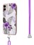 Apple iPhone 11 Için Imd Iml Canlı Desenli Kordonlu Tpu Telefon Kılıfı - Mor (Yurt Dışından) 3