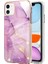 Apple iPhone 11 Için Imd Galvanik Mermer Desenli Telefon Kılıfı - Pembe (Yurt Dışından) 1