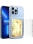 Apple iPhone 13 Pro Için Kartlıklı Gizli Aynalı Akrilik + Tpu Hibrit Kılıf - Şeffaf (Yurt Dışından) 1