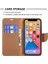 Apple iPhone 13 Pro 6.1 Inç Uyumlu Deri Cüzdan Telefon Kılıfı - Kahverengi (Yurt Dışından) 5
