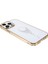 Apple iPhone 13 Pro Max Için Starry Serisi Yapay Elmaslı Galvanik Lazer Telefon Kılıfı - Altın (Yurt Dışından) 4