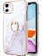 Apple iPhone 11 Için Galvanik Imd Iml Mermer Desenli Esnek Tpu Telefon Kılıfı - Beyaz (Yurt Dışından) 1