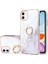Apple iPhone 11 Için Galvanik Imd Iml Mermer Desenli Esnek Tpu Telefon Kılıfı - Beyaz (Yurt Dışından) 3