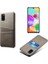 Pu Deri Kaplamalı Samsung Galaxy A41 Için Telefon Kılıfı - Gri (Yurt Dışından) 1