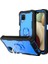 Samsung Galaxy A12 Için Telefon Kılıfı - Siyah / Mavi (Yurt Dışından) 1