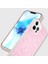 Apple iPhone 12 Için Yumuşak Tpu + Akrilik Imd Çizilmez Telefon Kılıfı - Pembe (Yurt Dışından) 3