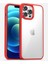 Apple iPhone 13 Için Düşmeye Dayanıklı Pc + Tpu Hibrit Koruyucu Kılıf - Kırmızı (Yurt Dışından) 1