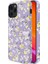 Apple iPhone 12 Için Flower Serisi Manyetik Levhalı Pc Telefon Kılıfı - Mor/sarı (Yurt Dışından) 1