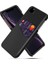 Apple iPhone 11 Pro Max Için Kart Yuvalı Pc + Pu + Kumaş Hibrit Telefon Kılıfı - Siyah (Yurt Dışından) 1