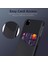 Apple iPhone 11 Pro Max Için Kart Yuvalı Pc + Pu + Kumaş Hibrit Telefon Kılıfı - Siyah (Yurt Dışından) 3