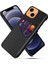 Apple iPhone 13 Için Kumaş Dokulu Kart Yuvalı Telefon Kılıfı - Siyah (Yurt Dışından) 1
