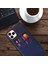 Apple iPhone 12 Pro Max Için Kartlıklı Kumaş + Pu Deri Kaplamalı Pc Telefon Kılıfı - Mavi (Yurt Dışından) 4