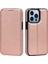 Apple iPhone 13 Pro Için Jazz Serisi Pu Deri + Tpu Manyetik Standlı Kartlıklı Telefon Kılıfı - Gül Altın (Yurt Dışından) 1
