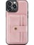 Apple iPhone 13 Pro Için 2'si 1 Arada Ayrılabilir Manyetik Kartlıklı Düşmeye Dayanıklı Pu Deri Telefon Kılıfı - Pembe (Yurt Dışından) 1