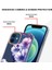 Apple iPhone 12 Için Lb5 Serisi Çiçek Desenli Galvanik Imd Iml Tpu Telefon Kılıfı - Mor Begonya (Yurt Dışından) 4