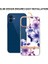 Apple iPhone 12 Için Lb5 Serisi Çiçek Desenli Galvanik Imd Iml Tpu Telefon Kılıfı - Mor Begonya (Yurt Dışından) 5