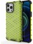 Apple iPhone 13 Pro Max 6.7 Inç Uyumlu Petek Tasarım Pc + Tpu Hibrit Telefon Kılıfı - Yeşil (Yurt Dışından) 1