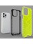 Apple iPhone 13 Pro Max 6.7 Inç Uyumlu Petek Tasarım Pc + Tpu Hibrit Telefon Kılıfı - Yeşil (Yurt Dışından) 2