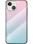Apple iPhone 13 Mini 5.4 Inç Uyumlu Temperli Cam + Tpu Telefon Kılıfı - Pembe/mavi (Yurt Dışından) 1