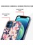 Apple iPhone 12 Için Lb5 Serisi Çiçek Desenli Galvanik Imd Iml Tpu Telefon Kılıfı - Pembe Gardenya (Yurt Dışından) 4