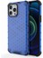 Apple iPhone 13 Pro Max 6.7 Inç Uyumlu Petek Tasarım Pc + Tpu Hibrit Telefon Kılıfı - Mavi (Yurt Dışından) 1