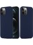 Apple iPhone 13 Pro Max 6.7 Inç Uyumlu Silikon Manyetik Telefon Kılıfı - Koyu Mavi (Yurt Dışından) 1