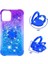 Apple iPhone 13 Mini 5.4 Inç Uyumlu Degrade Tpu Yüzük Tutuculu Telefon Kılıfı - Mor / Mavi (Yurt Dışından) 2
