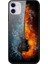 Apple iPhone 12/12 Pro Uyumlu Desen Baskılı Temperli Cam + Tpu Hibrit Kılıfı - Çok Renkli (Yurt Dışından) 1