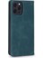 Apple iPhone 12/12 Pro Uyumlu Manyetik Tokalu Pu Deri Telefon Kılıfı - Mavi (Yurt Dışından) 4