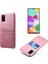 Pu Deri Kaplamalı Samsung Galaxy A41 Için Telefon Kılıfı - Açık Pembe (Yurt Dışından) 1