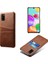 Pu Deri Kaplamalı Samsung Galaxy A41 Için Telefon Kılıfı - Kahverengi (Yurt Dışından) 1