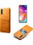 Pu Deri Kaplamalı Samsung Galaxy A70 Için Telefon Kılıfı - Sarı (Yurt Dışından) 1