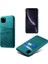 Apple iPhone 11 Pro Max Için Çift Kart Yuvalı Pu Deri Kaplamalı Sert Pc Telefon Kılıfı - Yeşil (Yurt Dışından) 1