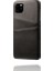 Apple iPhone 11 Pro Max Için Çift Kart Yuvalı Pu Deri Kaplamalı Sert Pc Telefon Kılıfı - Siyah (Yurt Dışından) 5